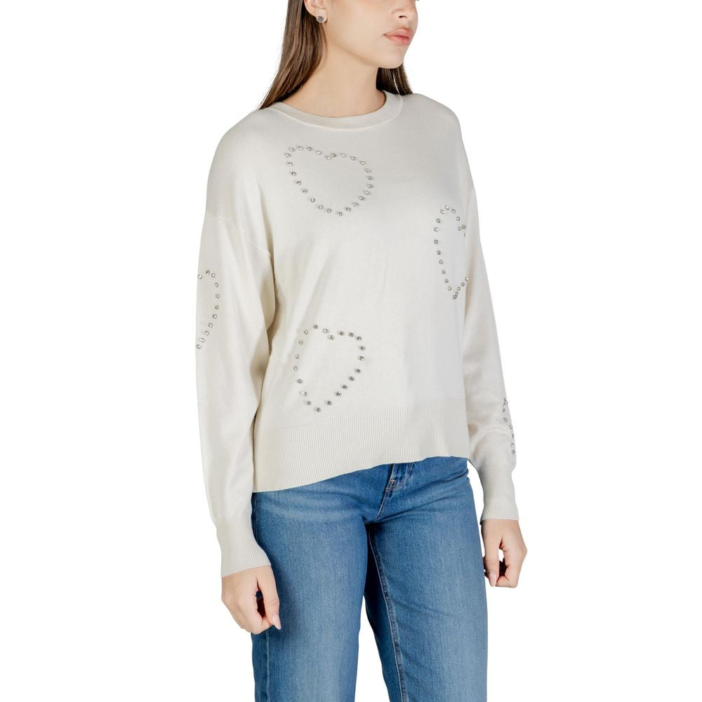 Cream Viscose Sweatshirt
