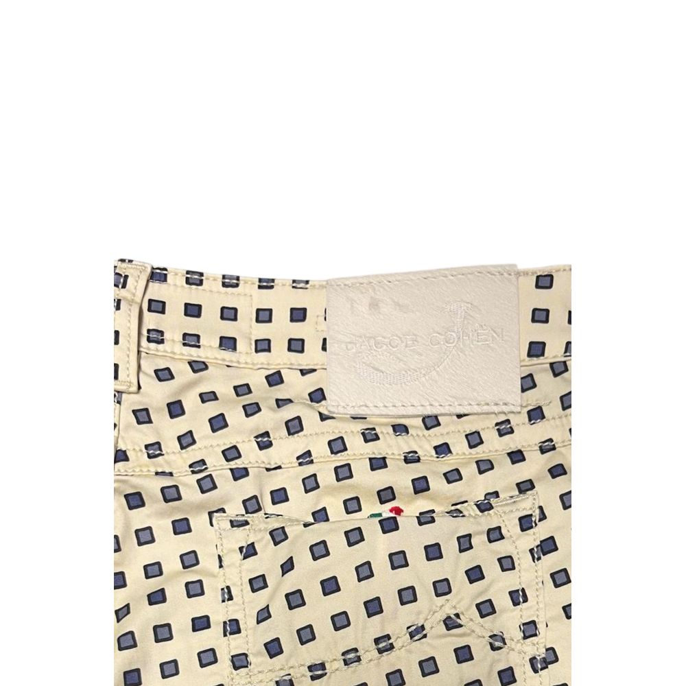 Beige Cotton Women Pants
