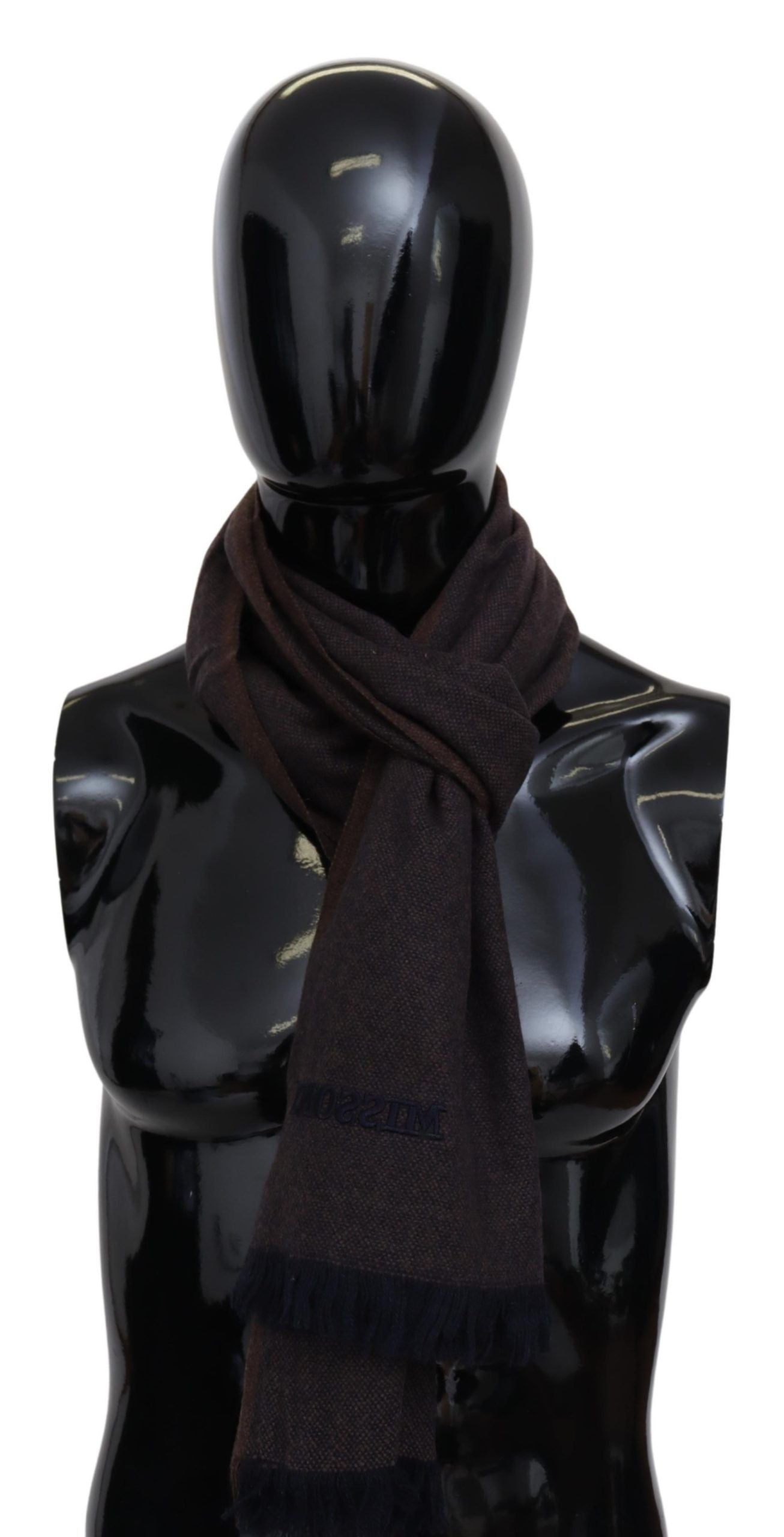 Brown 100% Cashmere Unisex Neck Wrap Fringes Scarf