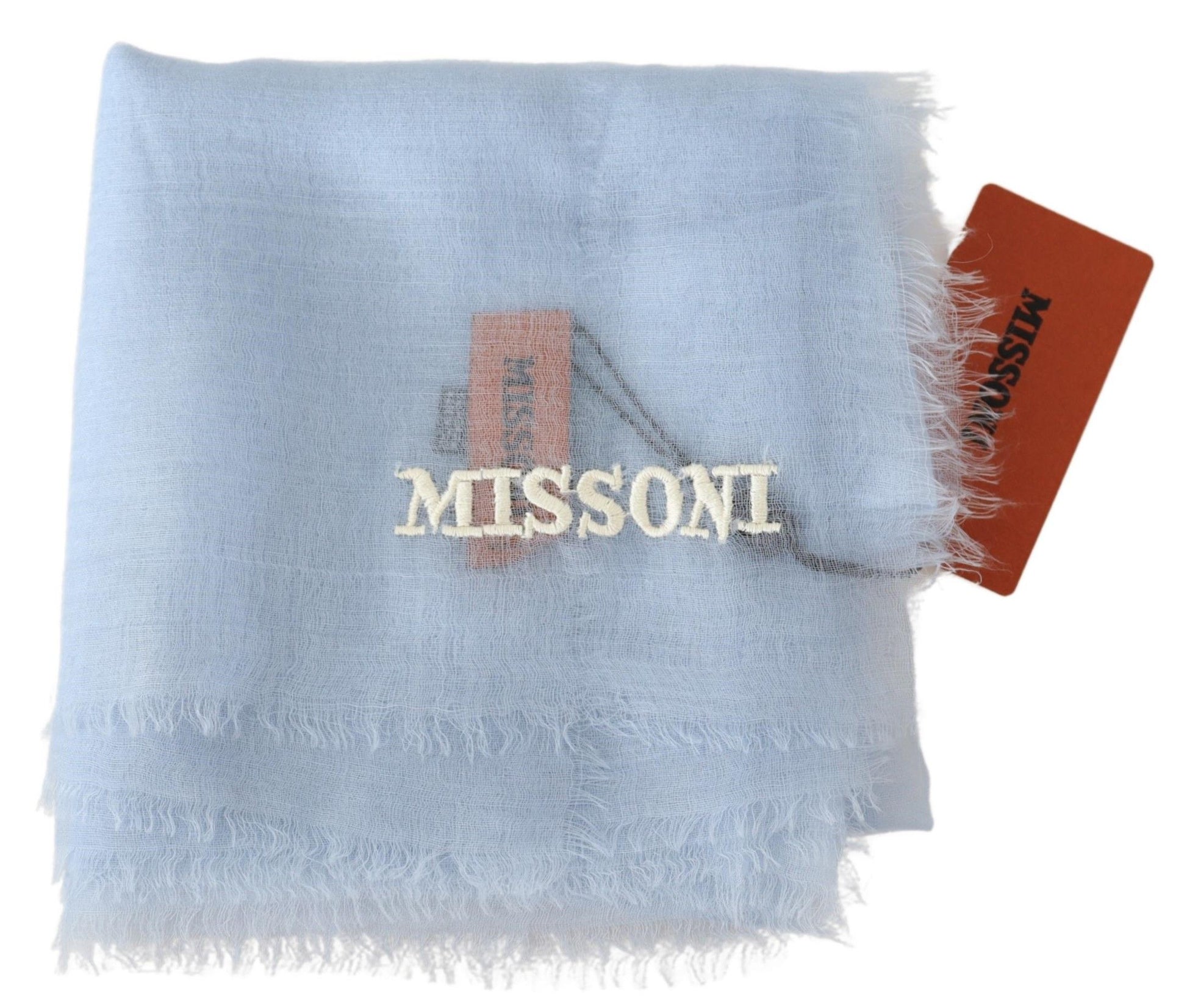 Light Blue Cashmere Unisex Neck Wrap Scarf