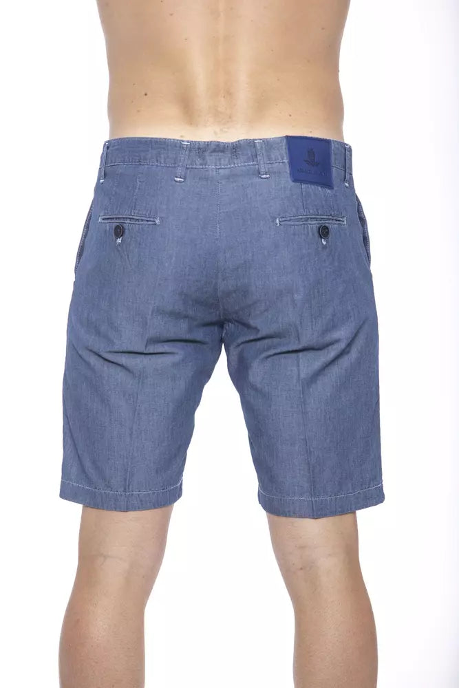 Blue Cotton Shorts