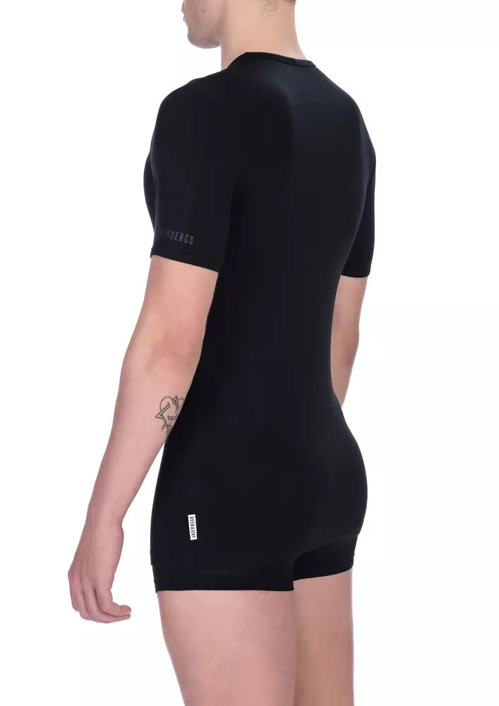 Black Viscose T-Shirt