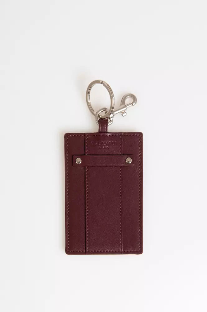 Brown Leather Keychain