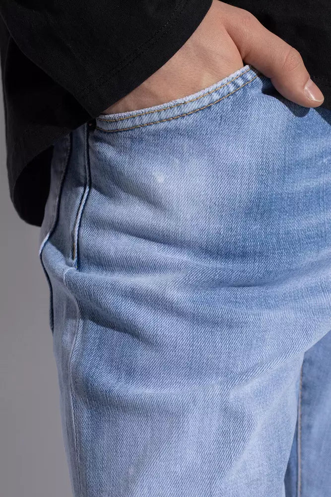 Blue Cotton Jeans Denim