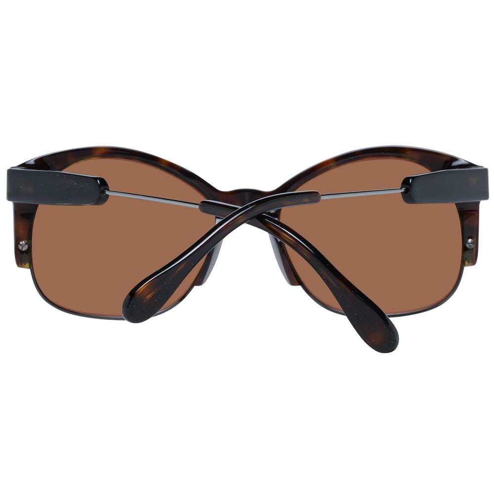 Brown Acetate & Metal Sunglasses