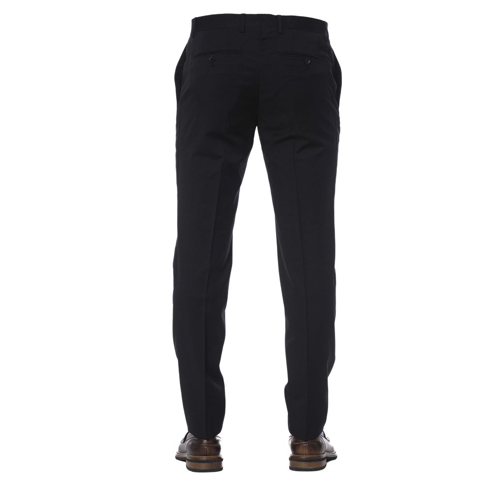 Black Virgin Wool Pant