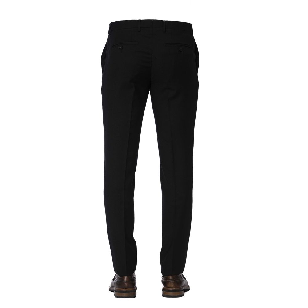 Black Wool Pant