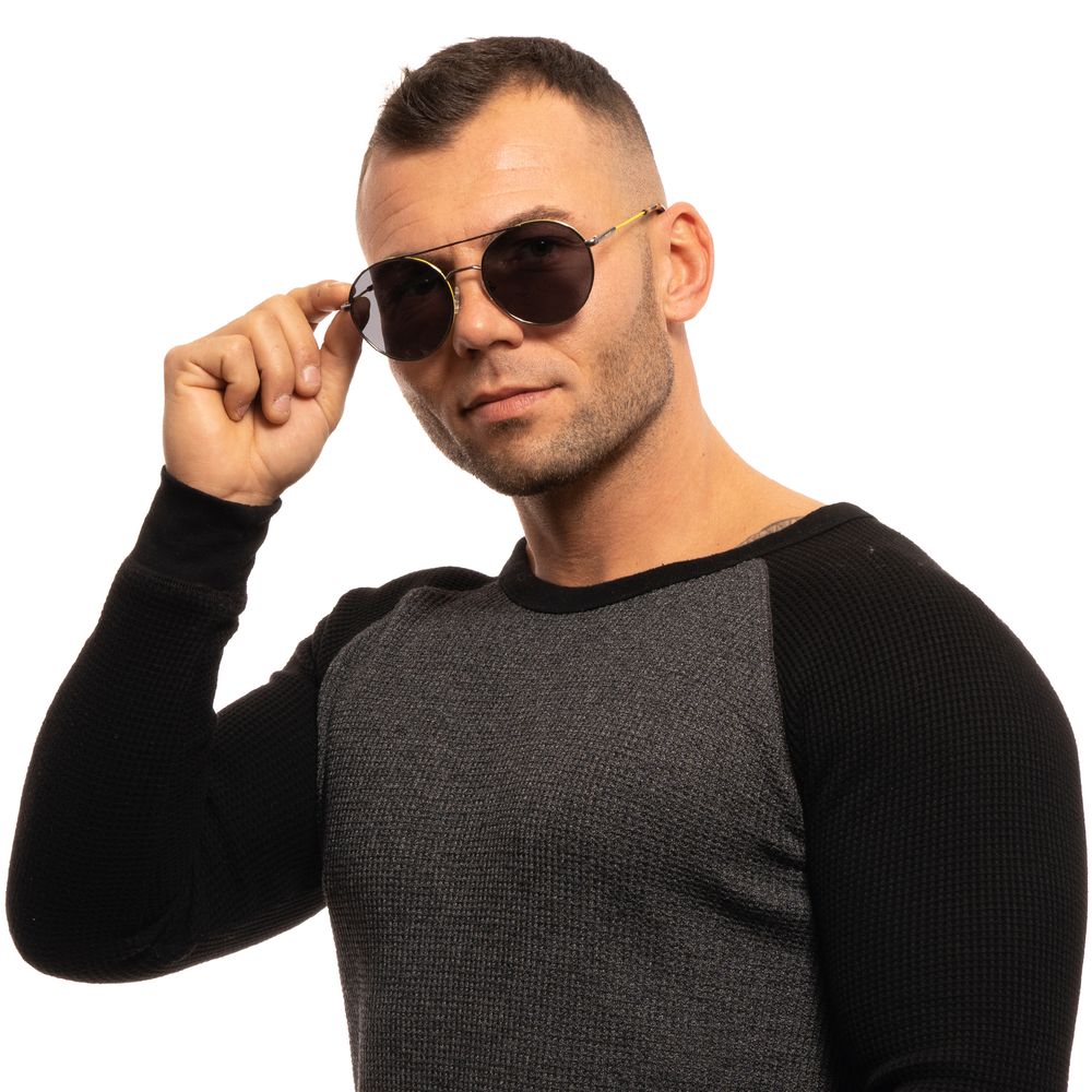 Gray Metal Sunglasses