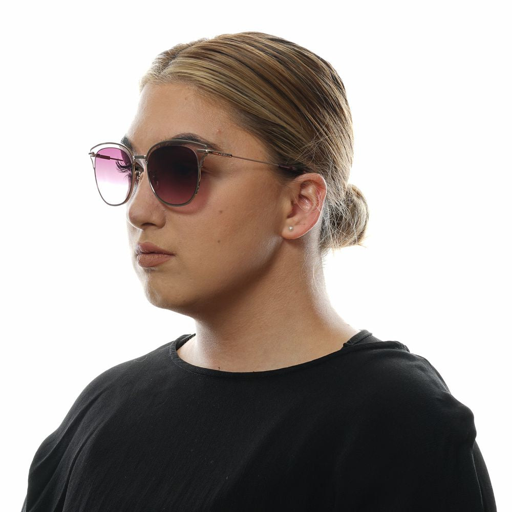 Burgundy Metal & Plastic Sunglasses