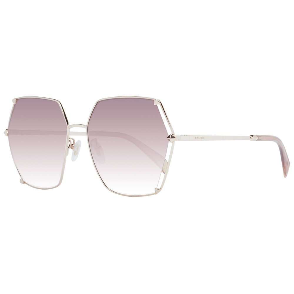 Rose Gold Metal Sunglasses