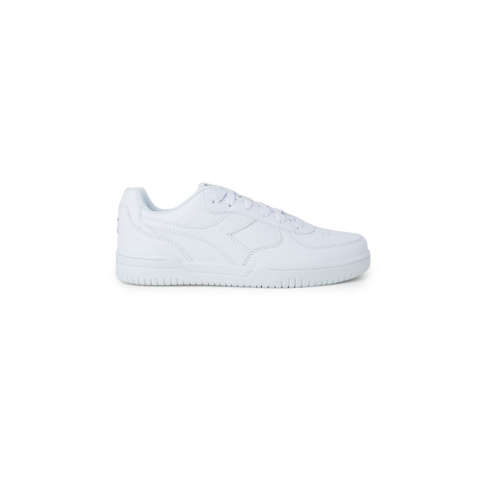 White Artificial Leather Sneaker
