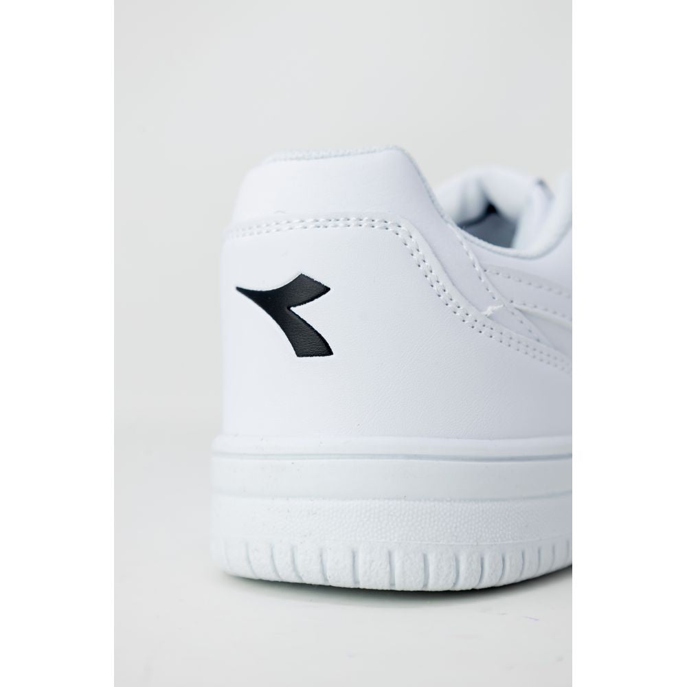 White Artificial Leather Sneaker