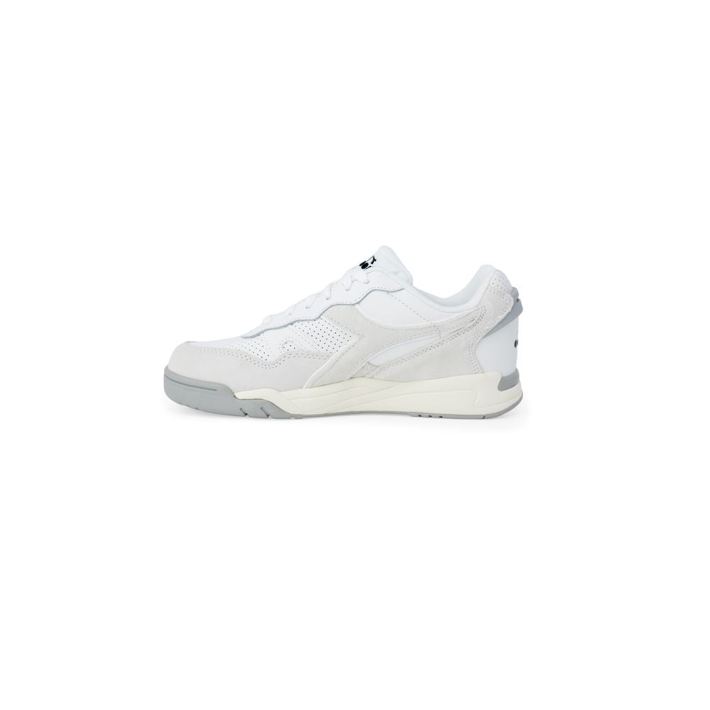 White Artificial Leather Sneaker