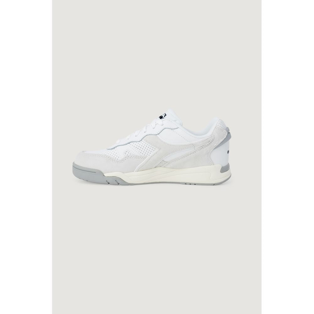 White Artificial Leather Sneaker