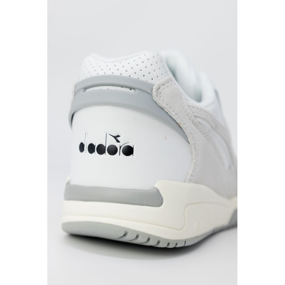 White Artificial Leather Sneaker