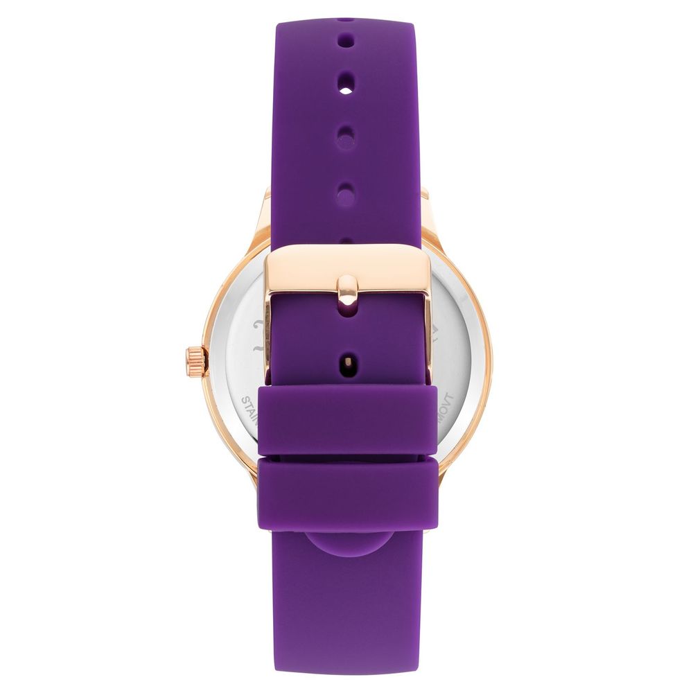 Purple Synthetic Dress Watch
