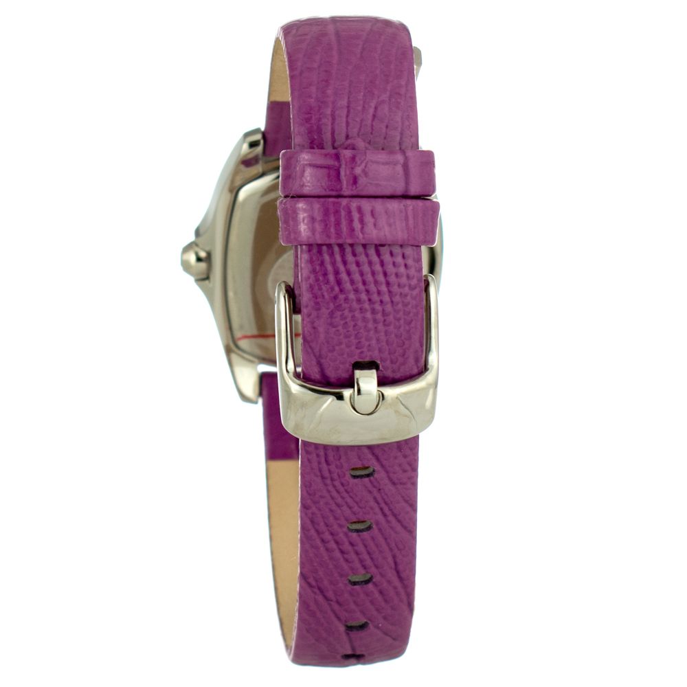 Purple Leather Dress Watch