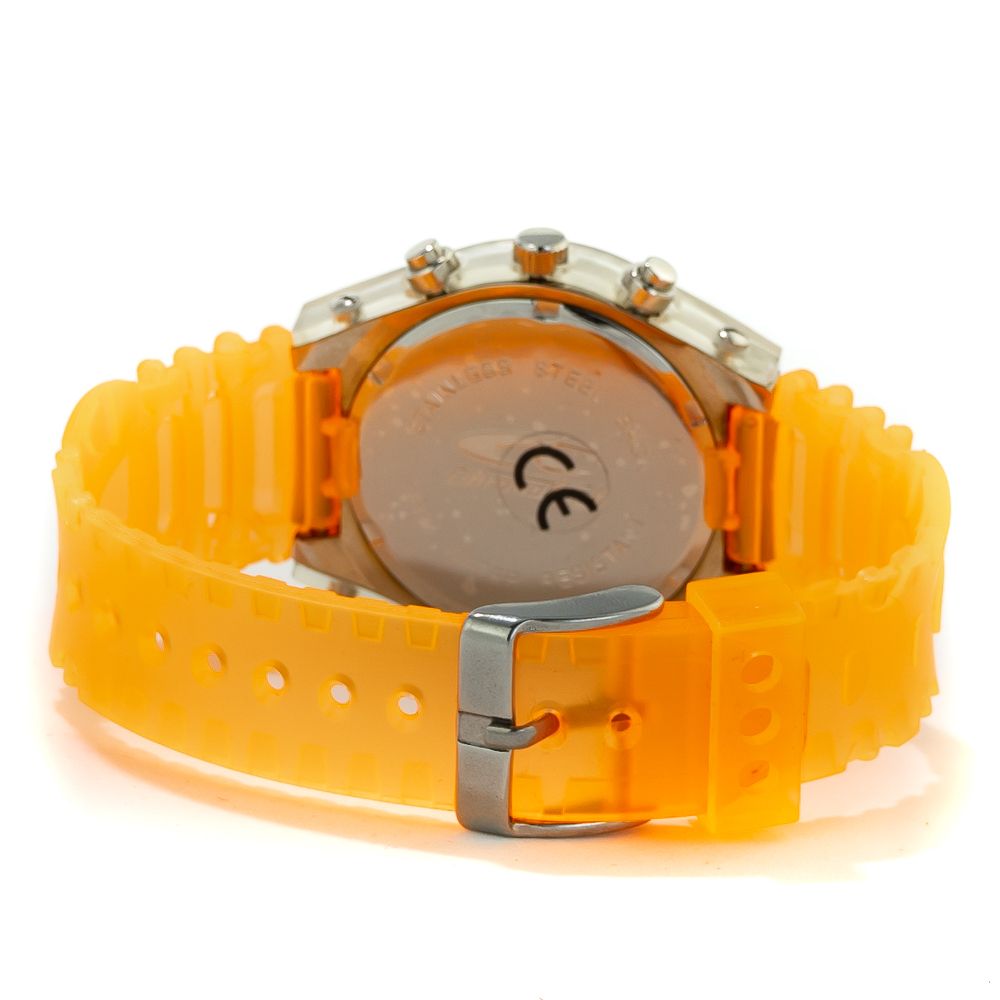 Orange Rubber Sport Watch