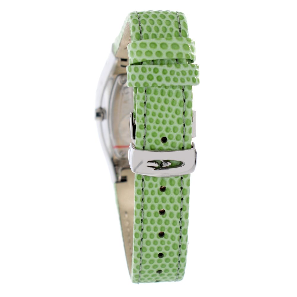 Green Leather Dress Watch