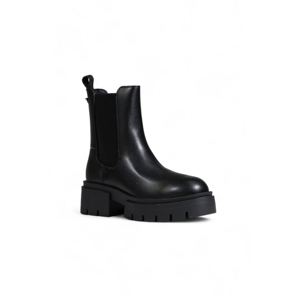 Black Polyethylene Ankle Boots