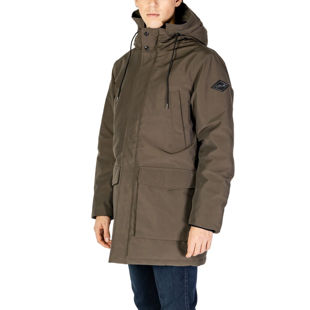 Green Polyamide Parka