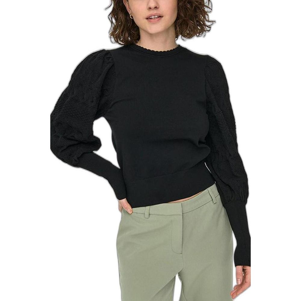 Black Polyester Sweatshirt