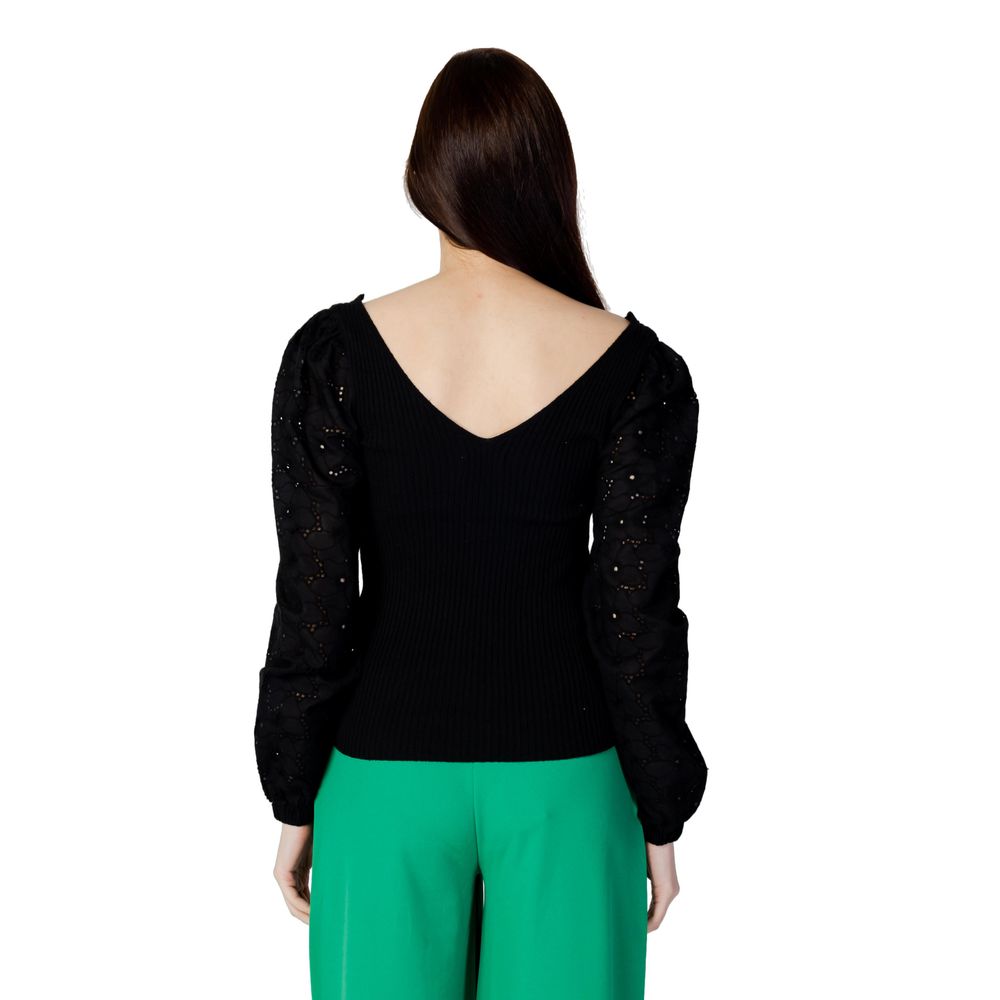 Black Cotton Sweatshirt