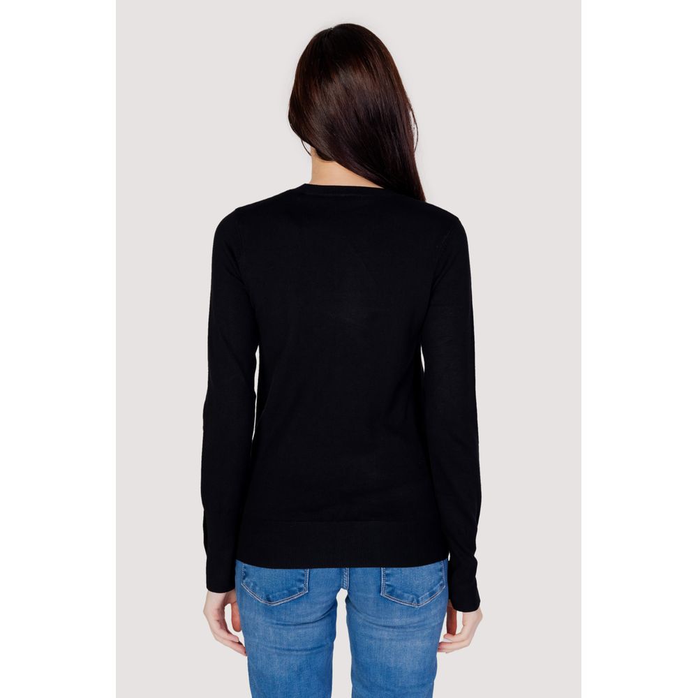 Black Cotton Sweatshirt