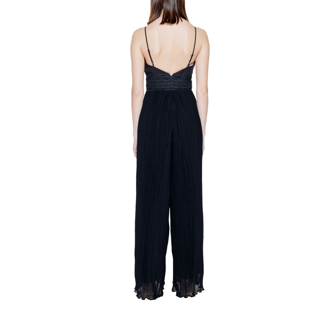 Black Polyester Jumpsuit