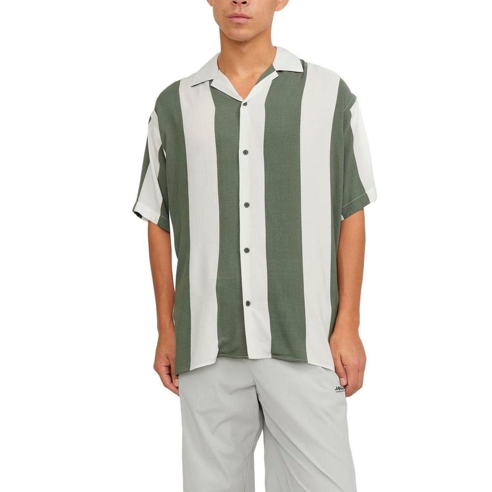 Green Viscose Shortsleeve Shirt