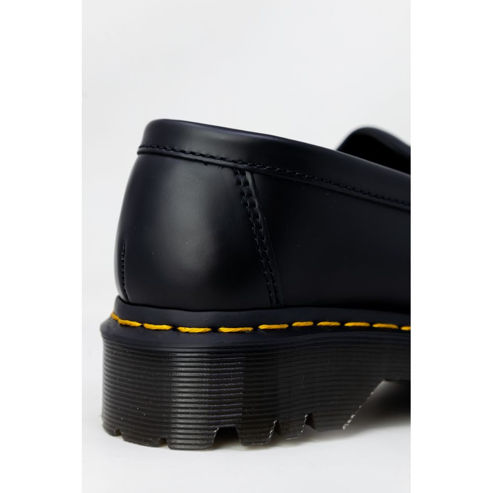 Black Leather Lace-Up Boots