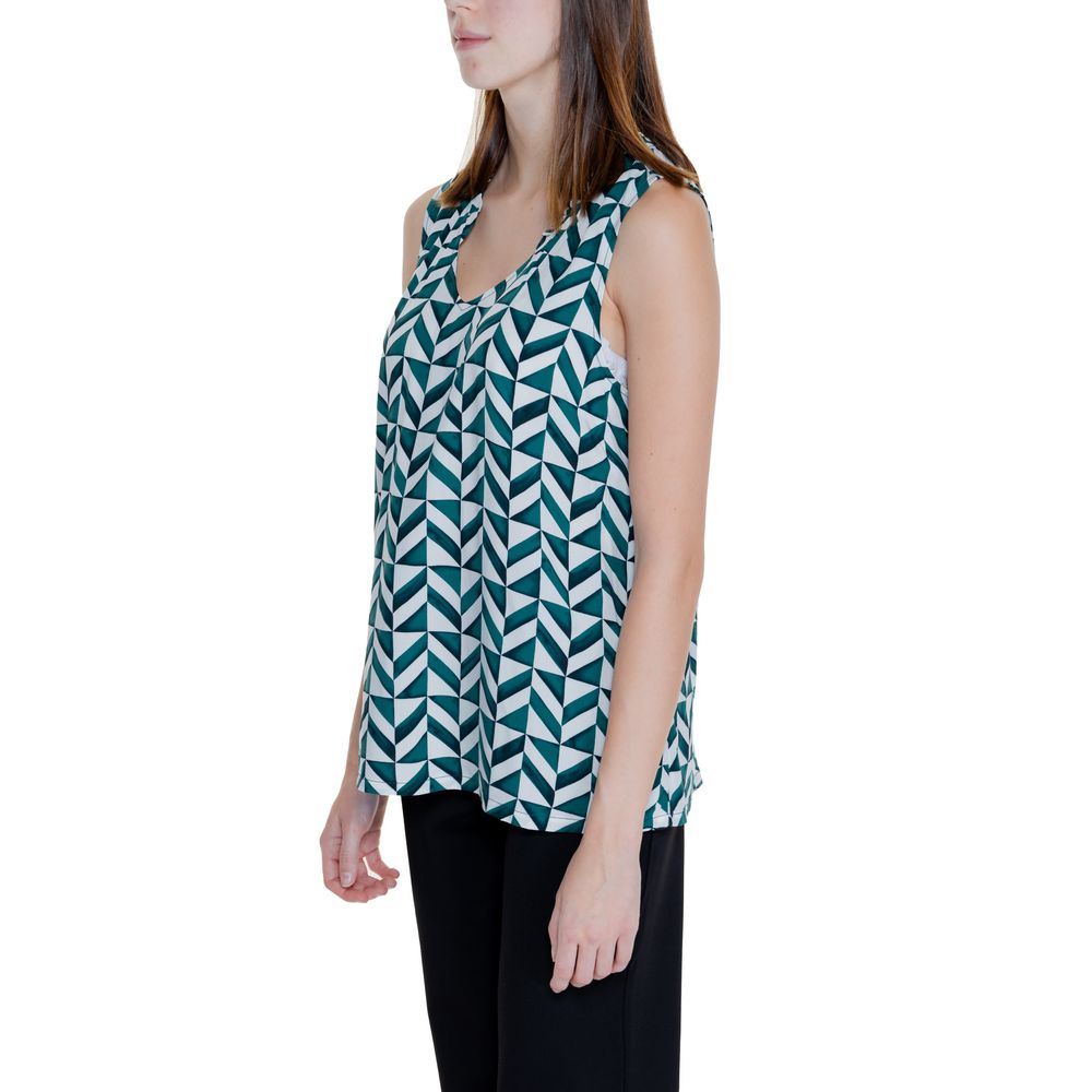 Green Viscose Tank Tops