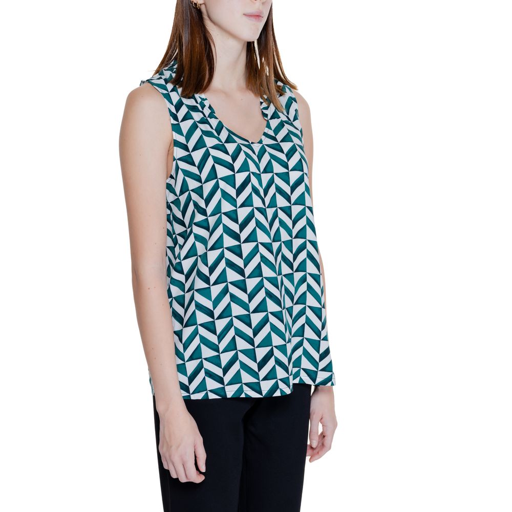 Green Viscose Tank Tops