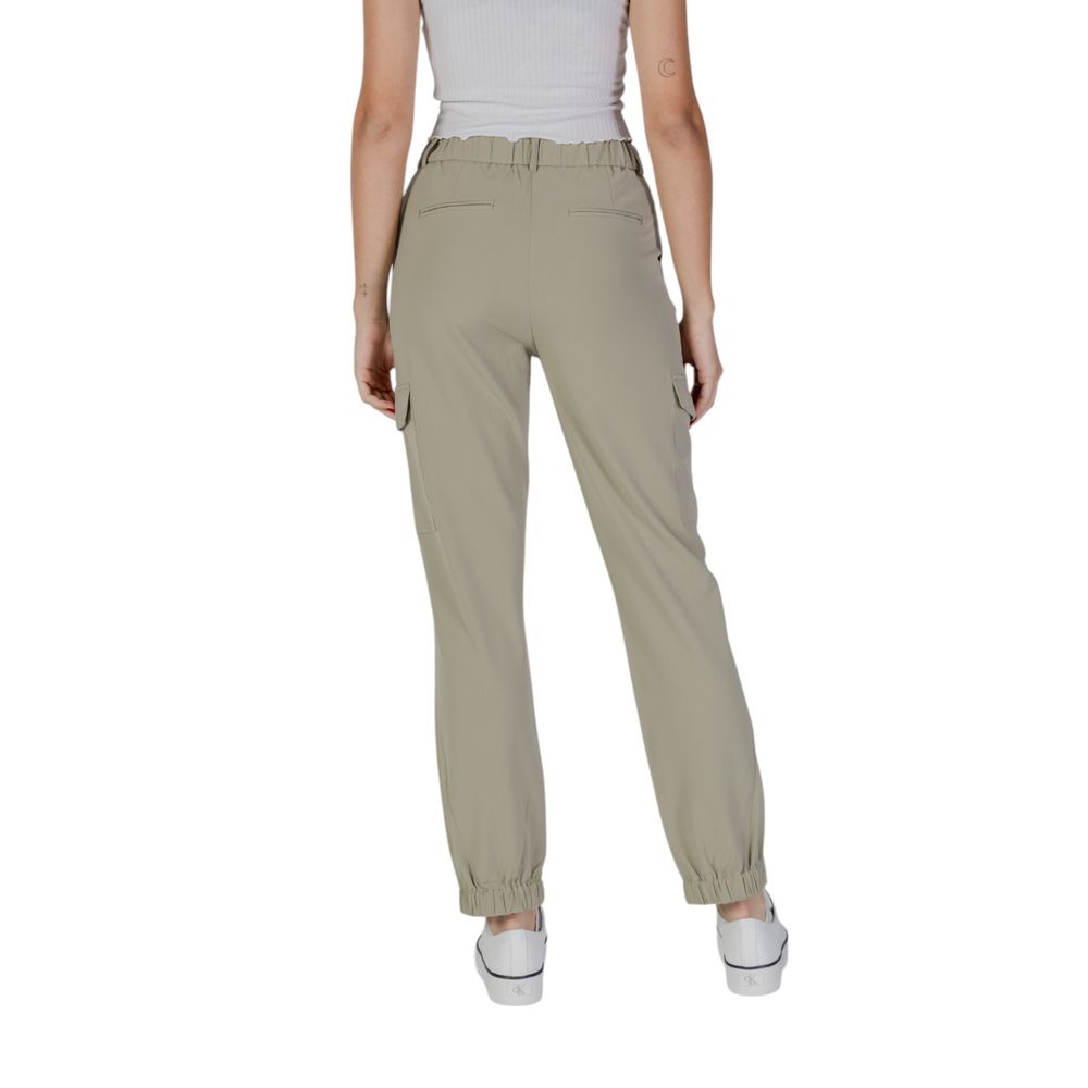 Green Polyester Pant
