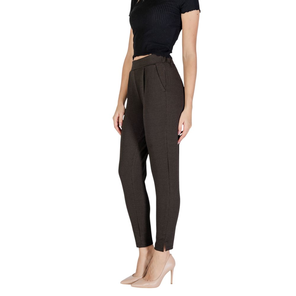 Brown Polyester Pant