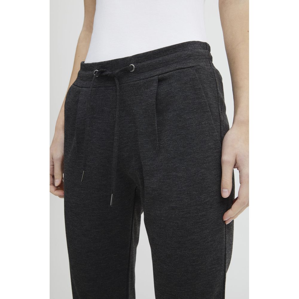 Gray Polyester Pant