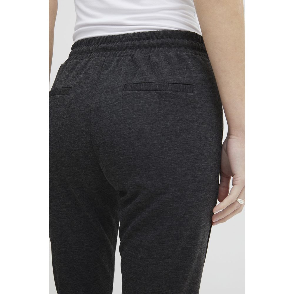 Gray Polyester Pant