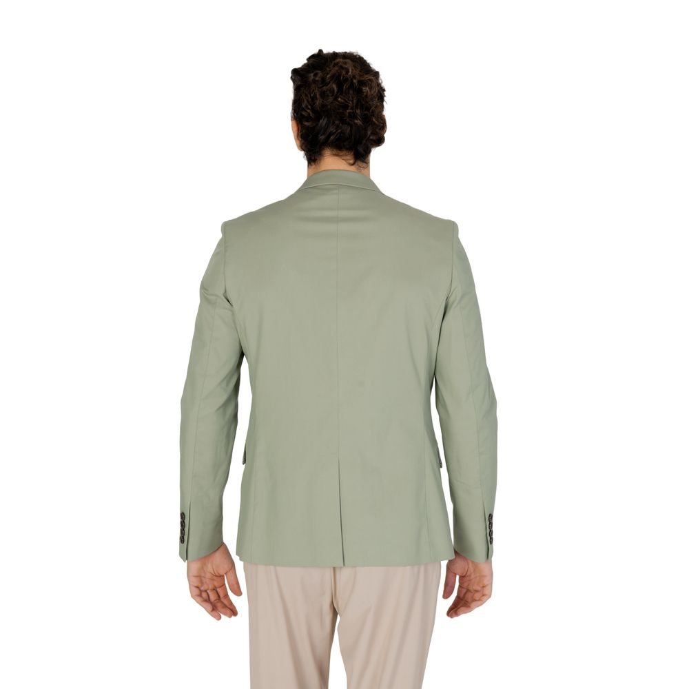 Green Cotton Blazer