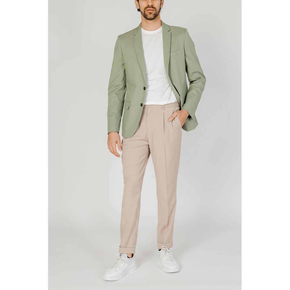 Green Cotton Blazer