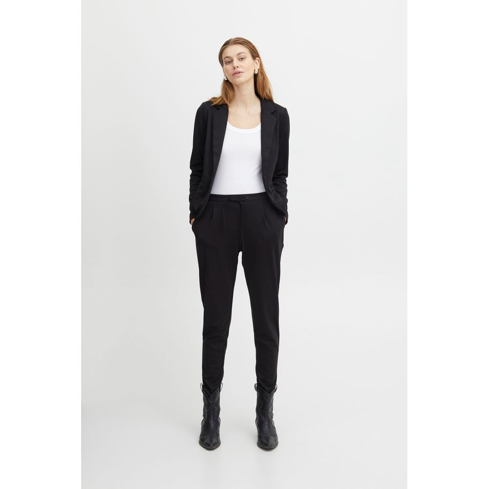 Black Polyester Pant