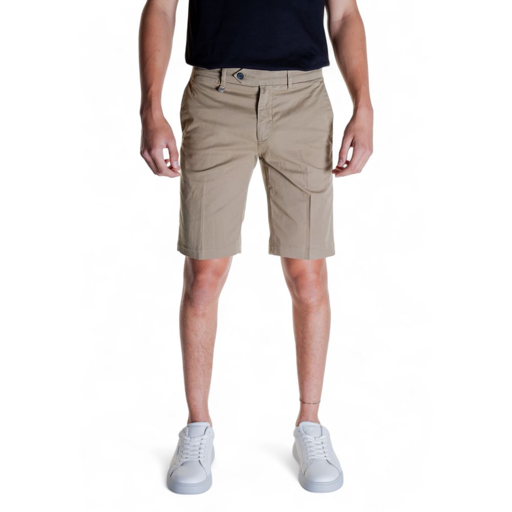 Beige Cotton Bermuda Shorts