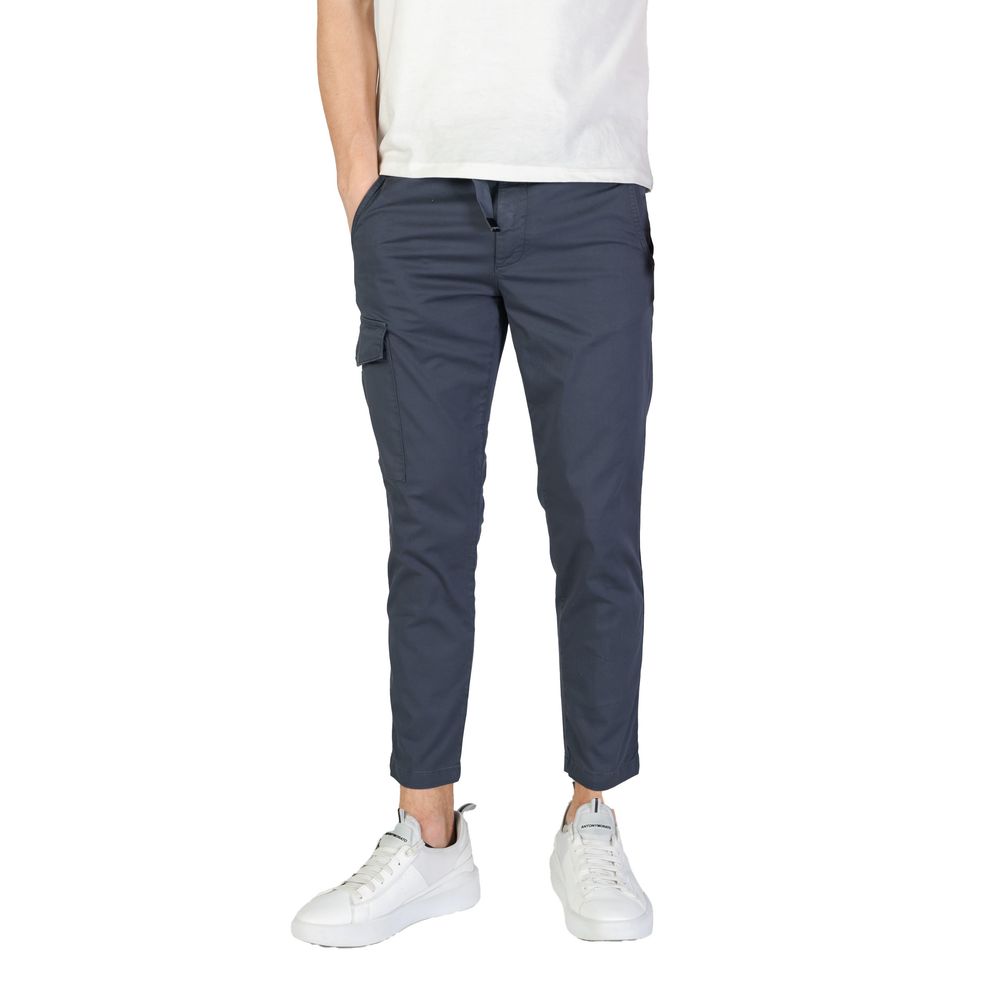 Blue Cotton Pant