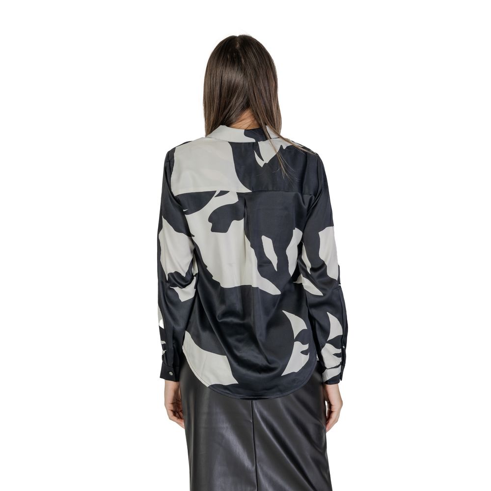 Black Recycled Polyester Blouse