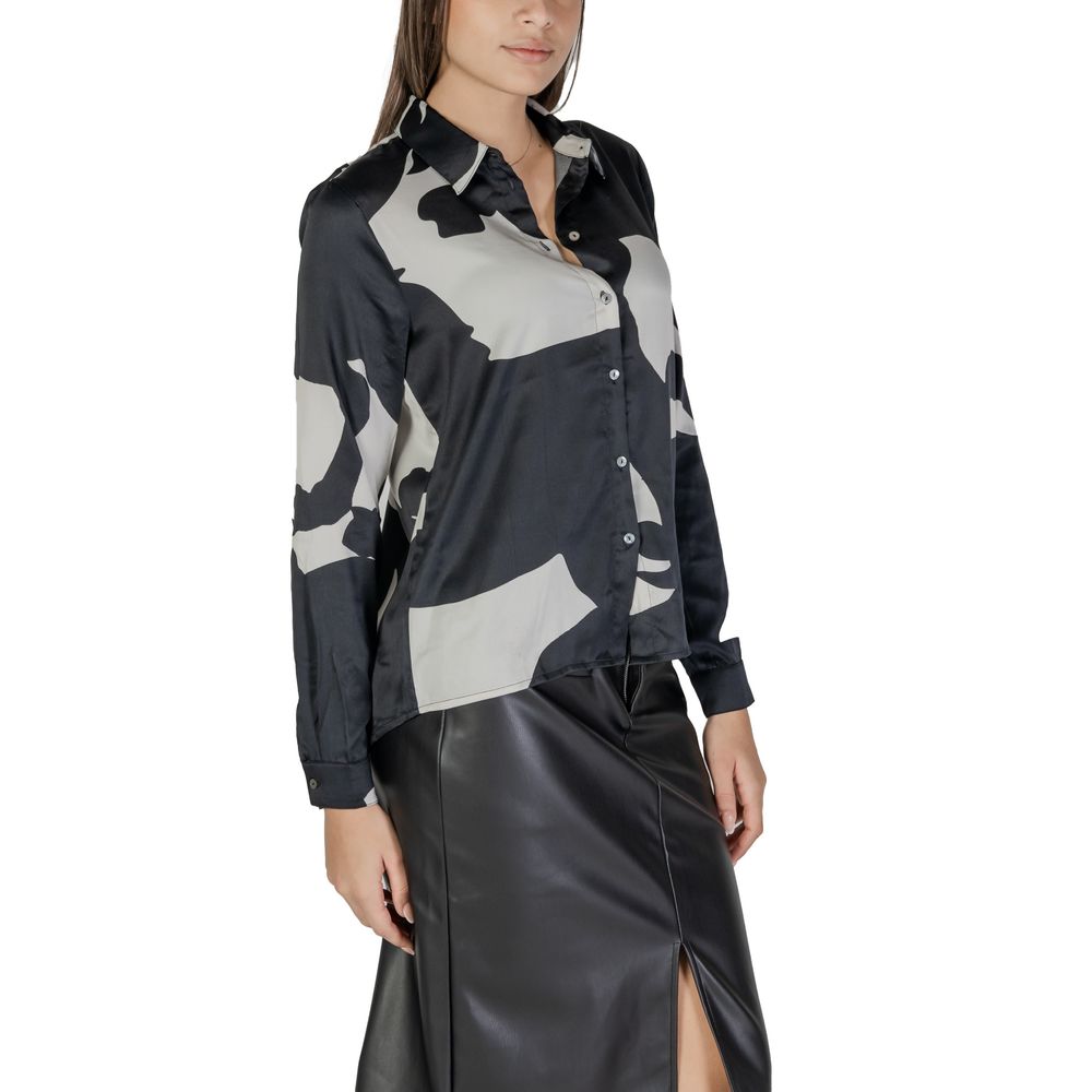 Black Recycled Polyester Blouse