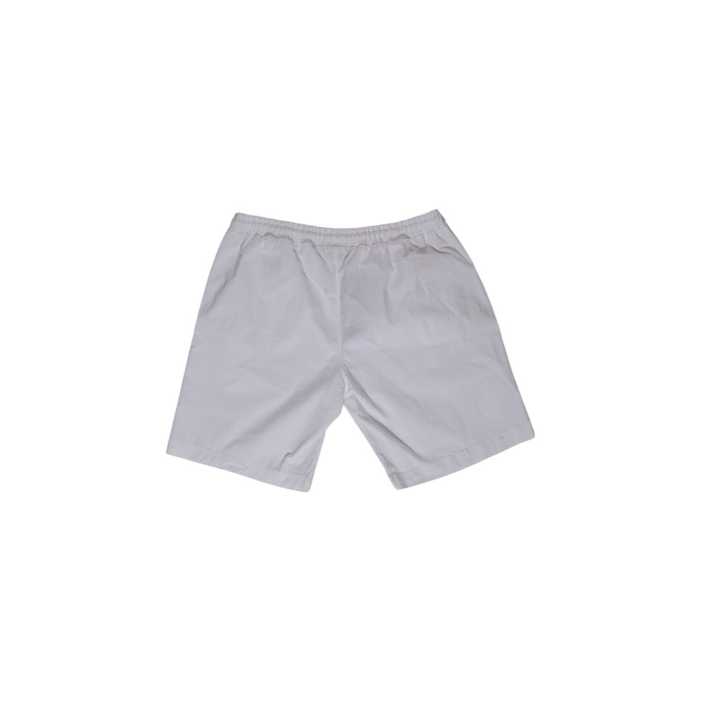 White Cotton Bermuda Shorts