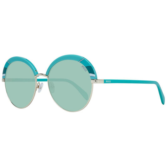 Turquoise Metal & Plastic Sunglasses