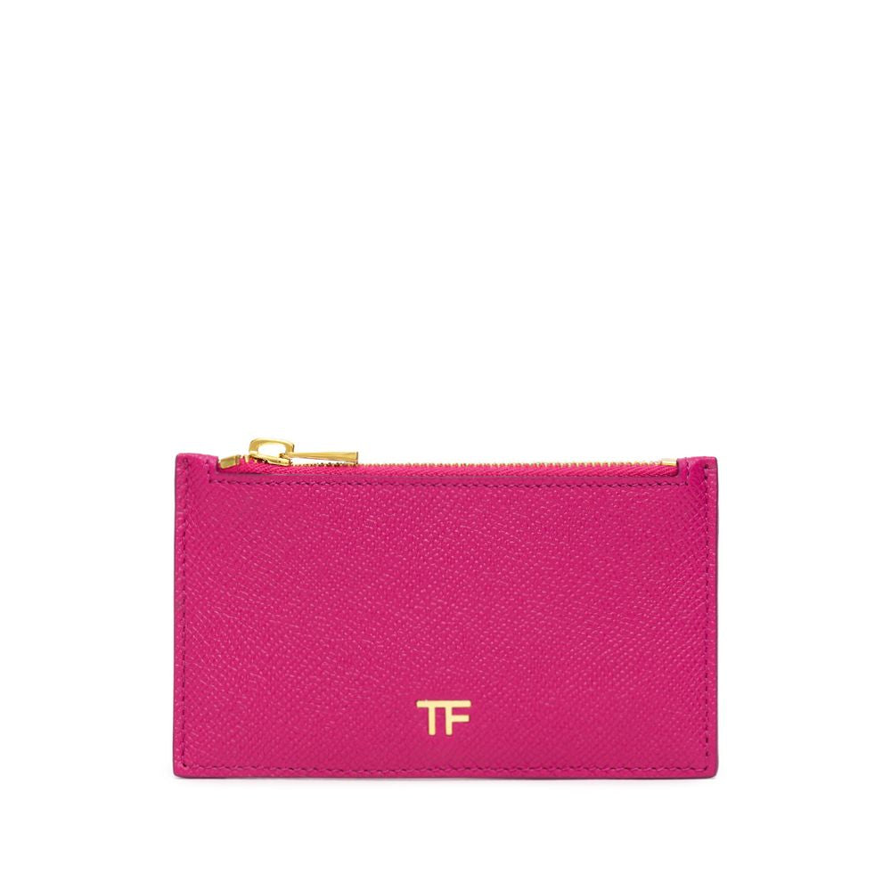Fuchsia Leather Cardholder