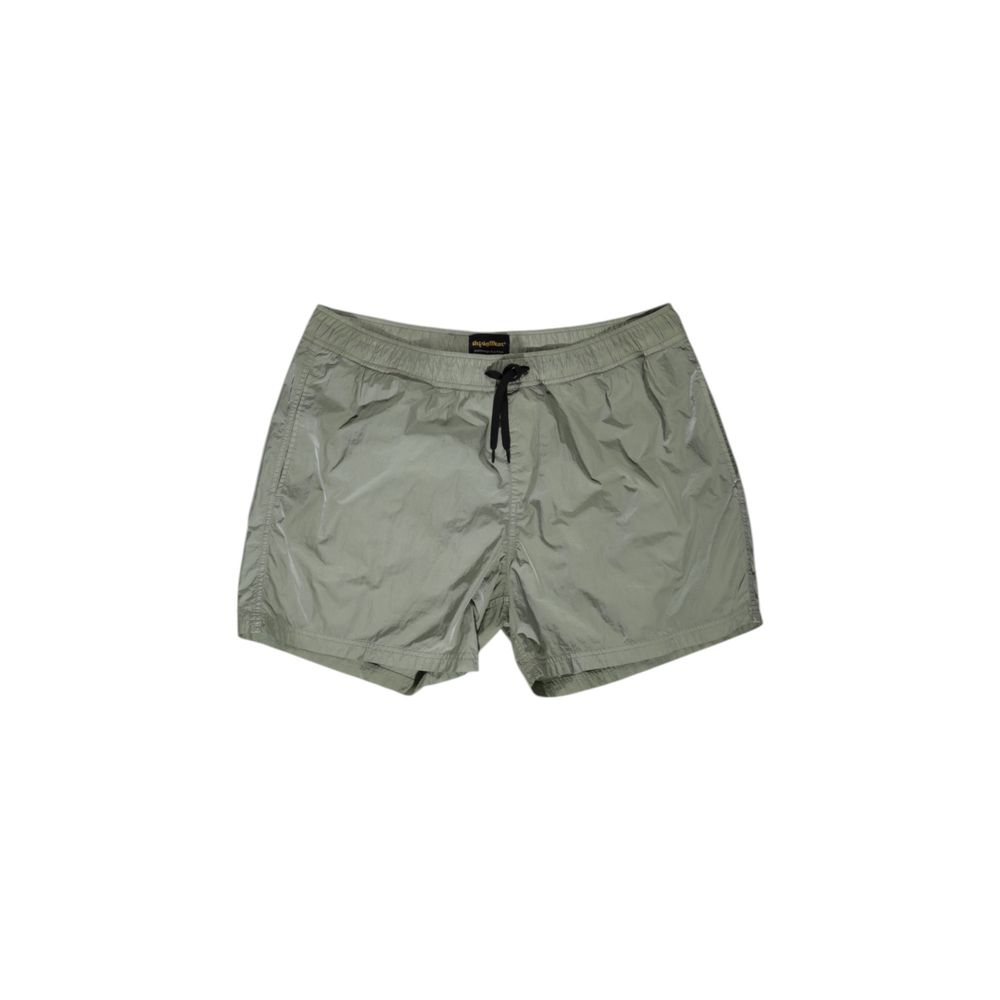 Green Nylon Swim Shorts