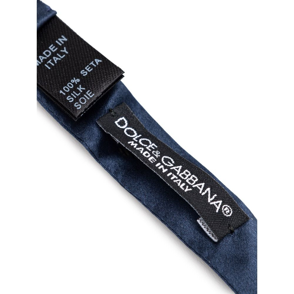Blue Silk Bowtie