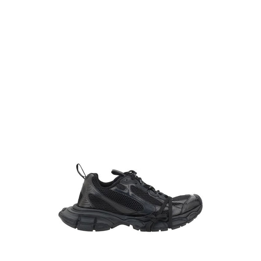Black Rubber Athletic Sneakers